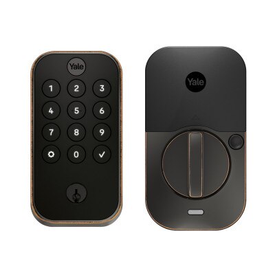 Yale Pro 2 Keyed Pushbutton Keypad Lock with Bluetooth, No Smart Module, Oil-Rubbed Bronze